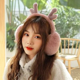 Ear cap student warm men's and women's outdoor plush cute cycling winter earmuffs cold-proof thick Korean ear protection