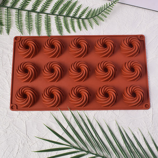 Combination Small Spiral Donut Silicone Mold Cream Cookie Biscuit Baking Cake Chocolate Fold Decorative Mold