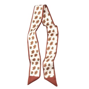 New French Style Long All-match Silk Scarf Hair Band Retro Women's Elegant Tie Bag Ribbon Ribbon Headband Bow Hair Accessories