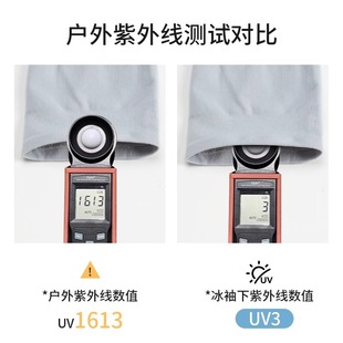 Summer sun protection ice sleeves 2 pairs of men's UPF50 ice silk breathable UV protection gloves women's driving cycling sleeves