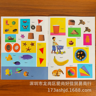 Early Childhood Education Enlightenment Puzzle Game Sticker Children's English Scene Interactive Scene Handmade Game Toy Sticker