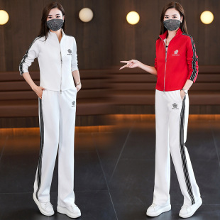 Square dance new clothing suit autumn long sleeve Fashion Net Red Ghost Dance dancing sportswear one-piece Top pants