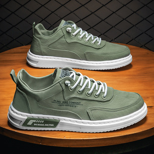 Spring Men's Shoes 2024 New Breathable Canvas Shoes Trendy All-match Shoes Men's Non-slip Lightweight Casual sneaker
