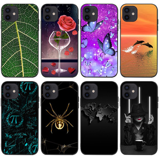 IPhone Spider-Man Mobile Shell Животные 15 Декорации Бабочки Применимые Творческие Листья Море XR Роза Личность