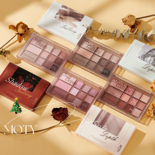MOTY twelve color eye shadow earth color eye shadow plate makeup wholesale pearlescent matte not easy to take off makeup students parity flash
