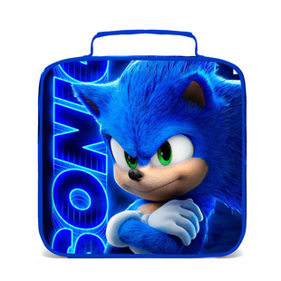 in stock Sonic SONIC Pupil School Bag Cross-border Satchel Pencil Case Three-piece Backpack