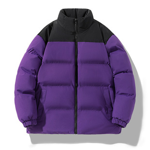 2024 winter new black gold cotton-padded coat graphene lock warm padded cotton-padded jacket stand collar windproof warm back cotton-padded jacket