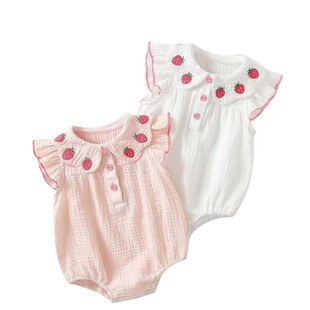 40cm baby clothes spring sleeveless jumpsuit thin ha clothes baby girl cute triangle gauze bag fart
