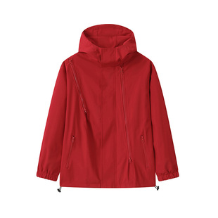 New Style Jacket Spring and Autumn Men's American Style Outdoor Windproof Waterproof Men's All-match Warm Casual Hooded