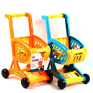 Children's simulation supermarket shopping cart toy fruit and vegetable trolley baby play house 10 yuan toy supply