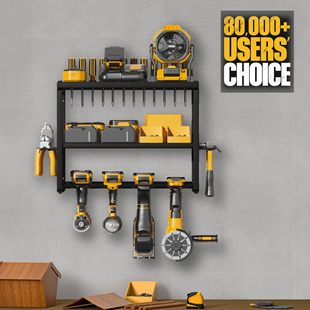 Amazon Electric Diamond Rabs Гаражная стойка Электрический инструментальный держатель Настенная подставка для хранения сверла для полок