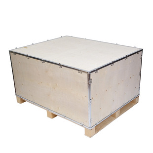 Steel Belt Wooden Box Customization Manufacturer Price Discount Removable Buckle Wooden Box Customization Partition Wooden Box