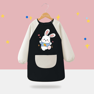 Children's Waterproof Painting Clothes Kindergarten Custom Mask Clothes Studio Printing Waterproof Redressing Apron Redressing for Boys and Girls