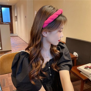 Twist Hair Hoop 2021 New Style Internet Celebrant Non-Slip Pressed Hair Bundle Wash Face Headband Simple All-Match Hair Stamp Headwear for Women
