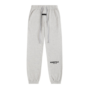 Трансграничный FOG прилив марки 2024 новый ESSENTIALS двойной линии FEAR OF GOD Плюшевый толстовка толстовка с капюшоном