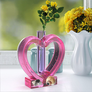 Yu Meiren DIY Кристалл Клей капля плесень шестиугольная, Любовь цветок пробирка культура водные растения силиконовая форма