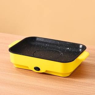 Yuerde Direct Supply Yellow Duck Electric Roasting Pan Household Multifunctional Non-stick Barbecue Oven Portable Take-out Barbecue Pan