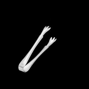 Thickened stainless steel ice clip ice clip Ice Cube clip ice particle clip ice clamp food fruit cube sugar clip small size clip