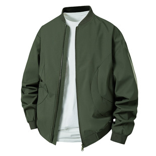 2025 Spring New Men's Baseball Suit Jacket Fashionable All-match Two-open Good Micro Anti-splashing Windbreaker Jacket