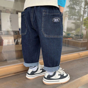X4130 boys' fried street Denim pants Spring and Autumn New Baby children's clothing baby children's spring pants fashion
