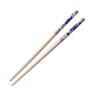 Disposable chopsticks blue and white porcelain handmade high-end convenient packaging take-out bamboo chopsticks hotel wedding festive home