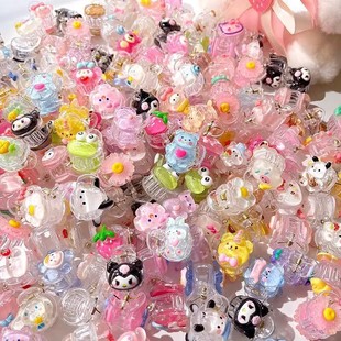 Cartoon children's small catch clip horsetail hairpin net red little girl catch clip broken hairpin trembles explosions stall wholesale