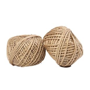 Primary color hemp rope 2 strands 3 strands thick and thin hemp rope hemp rope yarn decoration rope tag rope lighting jute rope 10m5m