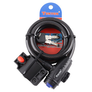Universal TONYON TY588 bicycle lock steel cable lock bicycle lock portable mountain bike lock thick wire lock