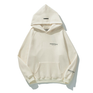 2025 American High Street ESS Small Label Letter Printed Hoodie Sweater Autumn and Winter Loose Fleece Jacket for Men and Women