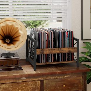 Деревянная настольная CD-стойка для журналов, книжная отделка, офисная портативная папка, ретро держатель
