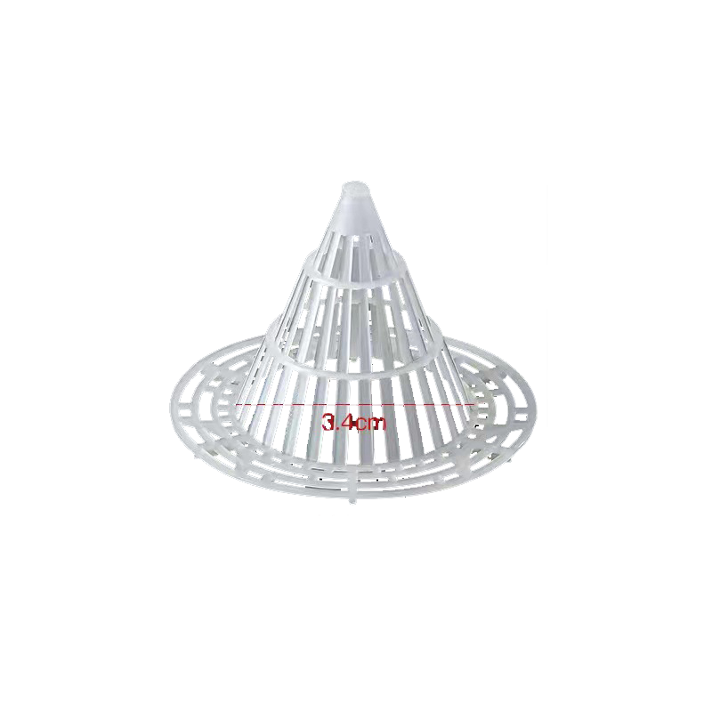 Drain Cover Cone Pad Plastic Flower Pot Bottom Gasket Three-dimensional Round Breathable Drainage Anti-Rotten Root Anti-Basin Hole Soil Leakage Net Pad