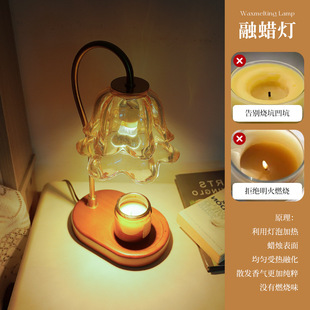 Fire-free Middle Ancient Aromatherapy Melted Wax Lamp Nightlight High Color Value Birthday Gift Bedroom Atmosphere Lamp Retro Bedside Table Lamp