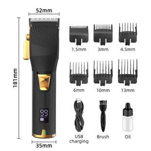 Cross-border explosions digital display hair clipper Amazon electric clipper hair clipper electric clipper hair salon special electric clipper wholesale