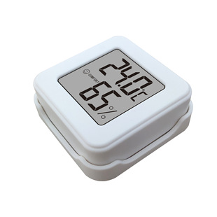 New 1207 mini electronic temperature and humidity meter car thermometer with smiling face display household indoor thermometer