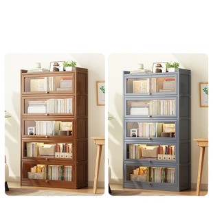 Bookshelf Storage Rack Student Bookcase Living Room Grocery Cabinet Household Simple Storage Cabinet Children's Storage Rack Dust-proof Cabinet