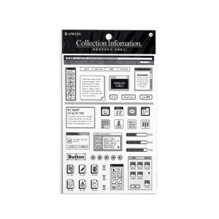 Inferel. Me Label Research Institute Series Synthetic Paper Stickers Korean ins Hand Account Decoration Material Stickers