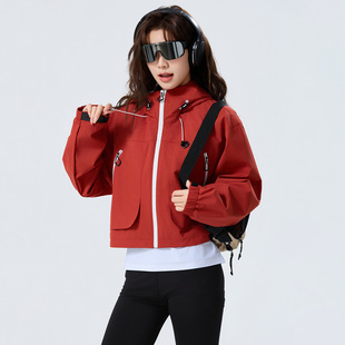 Mountaineer 2025 New Spring and Autumn Couples Windproof Waterproof Outdoor Hooded Casual Mountaineering Clothes