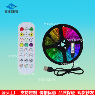 5VUSB5050 RGB lamp with infrared remote control lotus lamp Bluetooth voice control color TV TV background decorative lamp