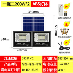 Cross-border wholesale solar street light home induction outdoor garden light solar light solar flood light