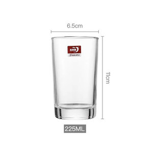 Cylindrical glass suit tea cup thickened transparent Home Hotel bar KTV glass water Cup wash straight Cup