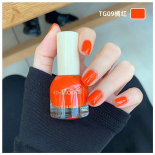 TwoMoons Nail Polish 2021 New Spring and Summer Popular White Color Candy Nails Free Baking Quick Drying Candy Purple