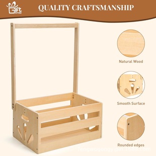 Wooden Baby Products Storage Box Household Clothes Toy Storage Basket Newborn Gift Packaging Wooden Storage Box