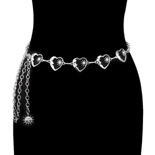 Foreign Trade Waist Chain Women's Metal Sunflower Belt Body Chain European and American Cross-border Atmospheric Adjustable Dress Waist Accessories
