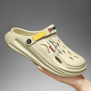 Hole Shoes Men's Fashionable New Outfit Sports Driving Dual-Use Wear-Resistant Slippers Non-Slip Shoe Beach Sandals