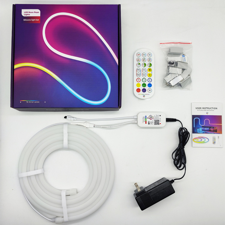 Amazon Silicone Symphony Neon Light with Smart App Control, Efficient Heat Dissipation, IP67 Rated, Light and Sound Synchronous Atmosphere Light