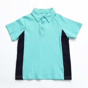Summer Children's Short-sleeved T-shirt Advertising Shirt Boys and Girls Polo Shirt Parent-child Clothing Single-piece Top Class Clothing Garden Clothing School