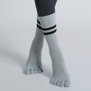 SOURCE lulu yoga socks women's dispensing professional non-slip five-finger autumn and winter indoor sports fitness toe socks wholesale