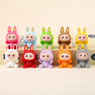 Solid Color Glossy Cloth Cute Mini Doll Trendy Toy Figure Ornaments DIY Jewelry Accessories Blind Bag Pendant Ornaments