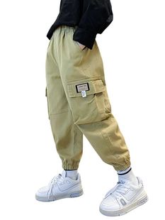 Children's Wear Boys' Pants Crane Pants Spring and Autumn Fashion Brand Middle and Big Children's Casual Pants Children's Trousers Loose Leg All-match