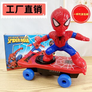 Tiktok Spider-Man toy stunt scooter 360 children's educational toys that can't be rolled down one by one